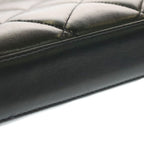 Chanel Quilted Big Coco Mark Briefcase Back Gold Lambskin Black — view 6