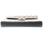 Chanel Quilted Big Coco Mark Briefcase Back Gold Lambskin Black — view 4