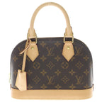 Louis Vuitton Monogram Alma BB Leather 2-Way Shoulder Bag Brown