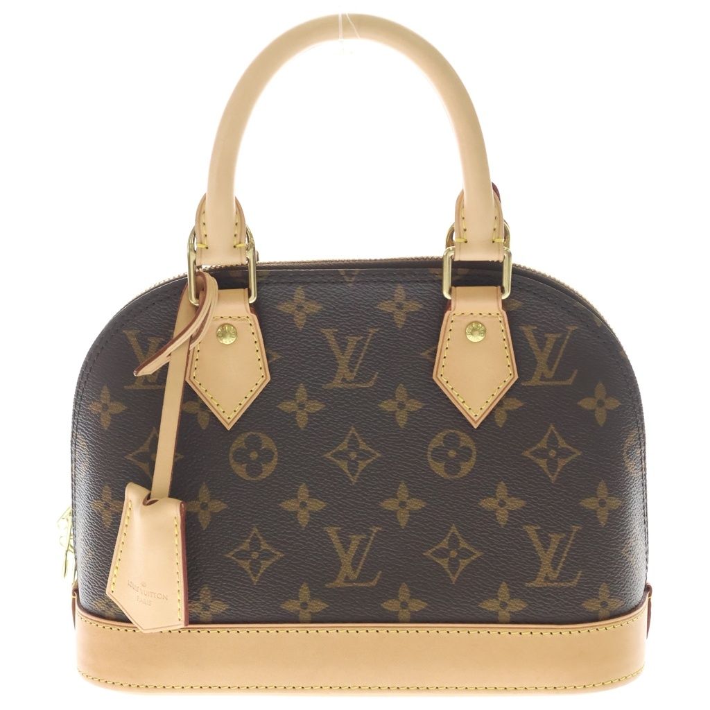 Louis Vuitton Monogram Alma BB Leather 2-Way Shoulder Bag Brown