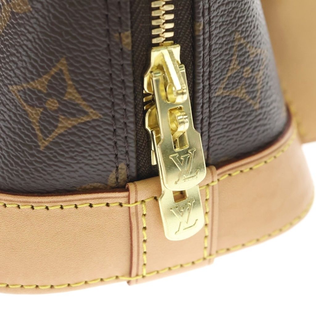 Louis Vuitton Monogram Alma BB Leather 2-Way Shoulder Bag Brown — view 6