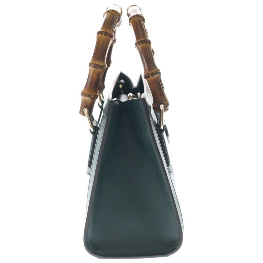 Gucci Diana Tote Back 2-Way Handback Bamboo Leather Green — view 3
