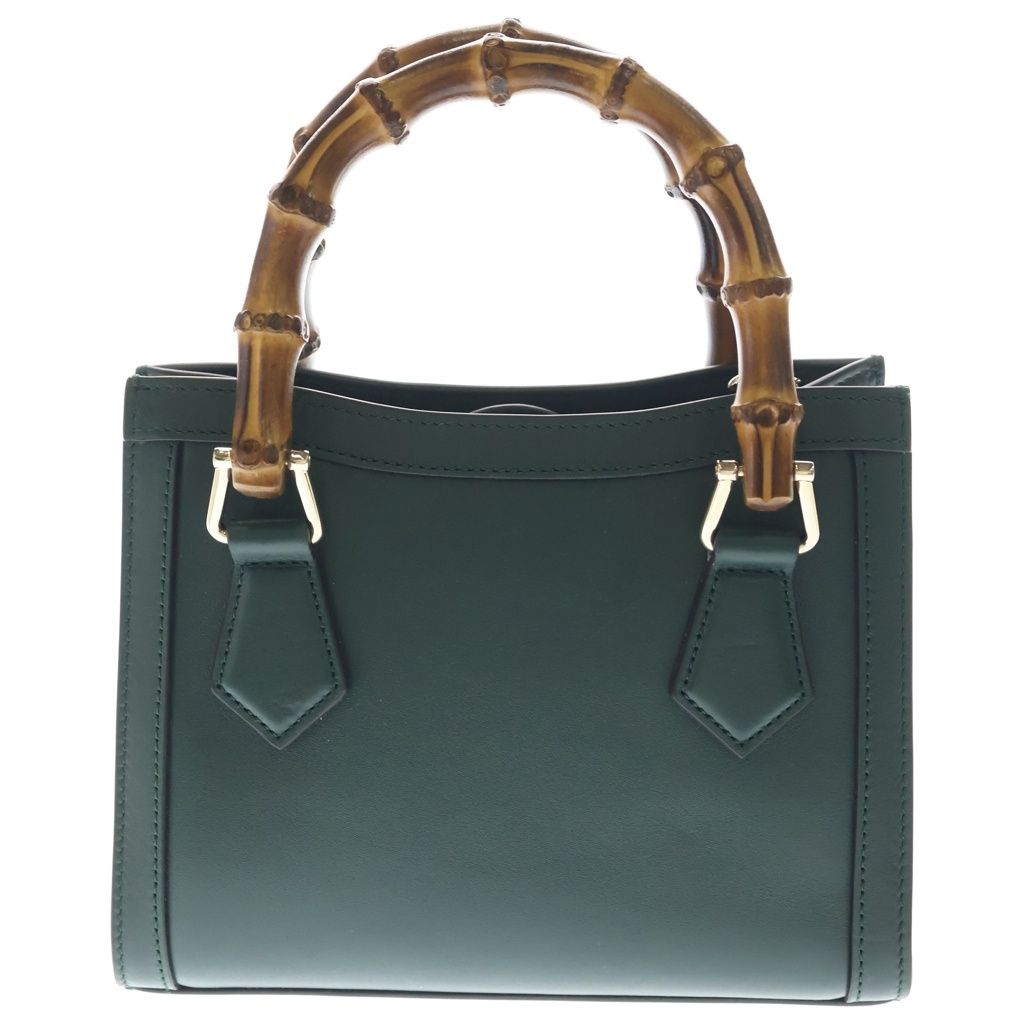 Gucci Diana Tote Back 2-Way Handback Bamboo Leather Green — view 2