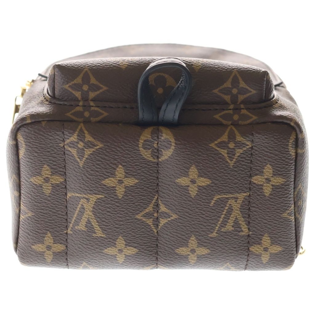 Louis Vuitton Monogram Palm Springs Mini Leather Backpack Brown — view 4