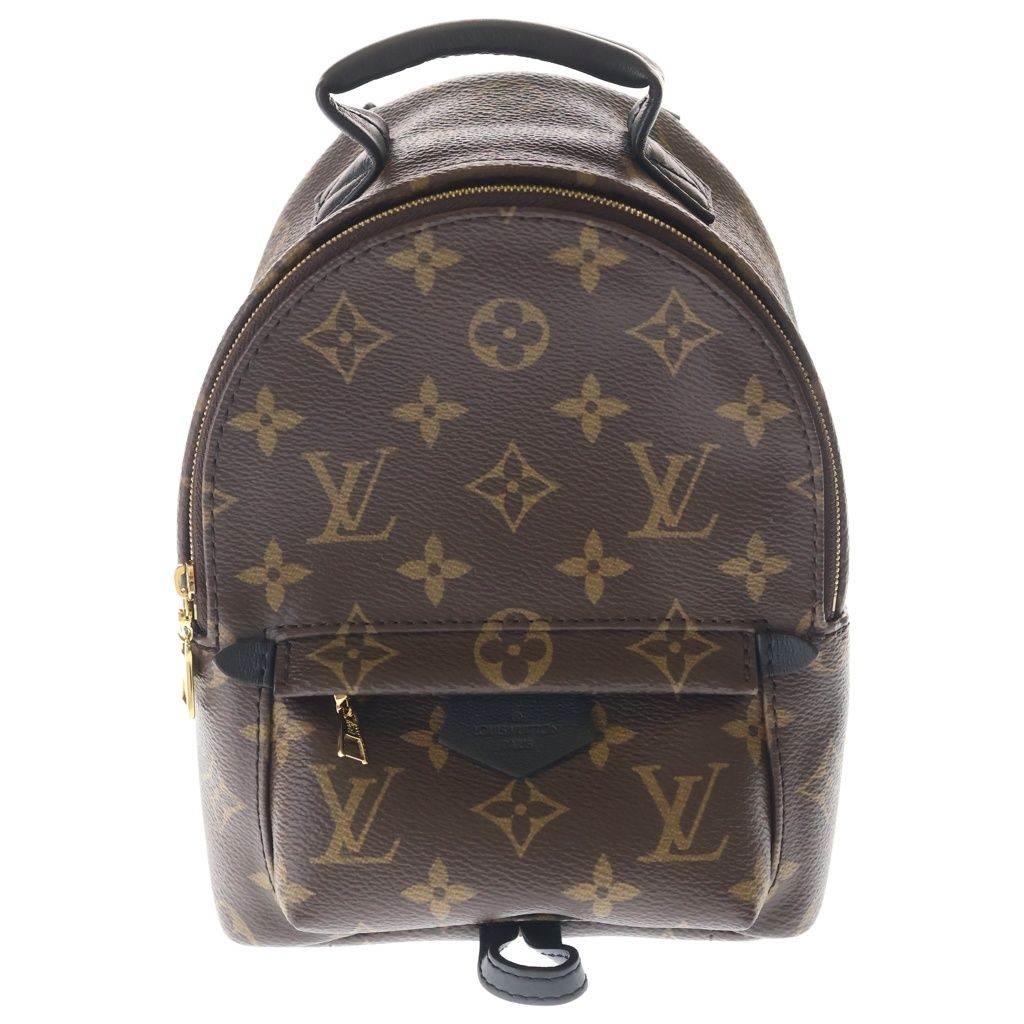 Louis Vuitton Monogram Palm Springs Mini Leather Backpack Brown