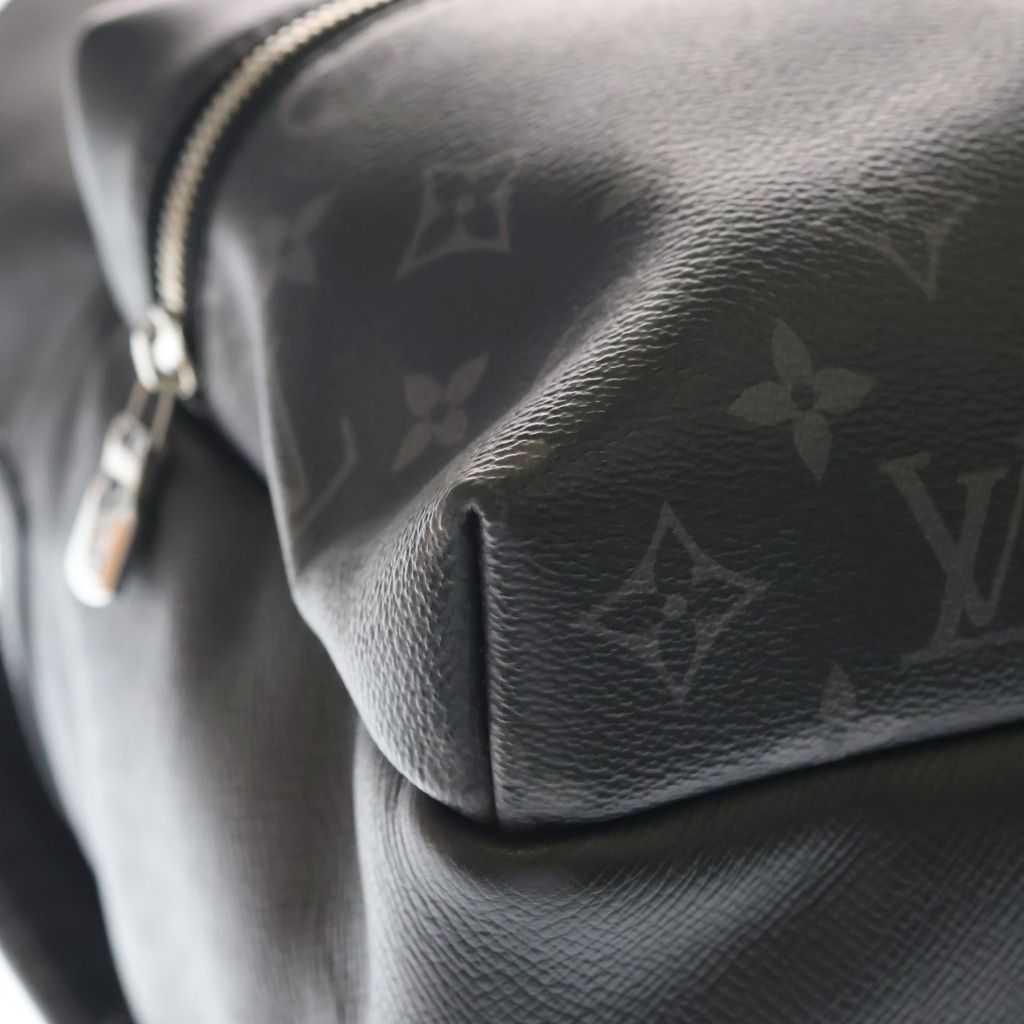 Louis Vuitton Monogram Eclipse Taigarama Discovery Backpack Leather Black — view 5