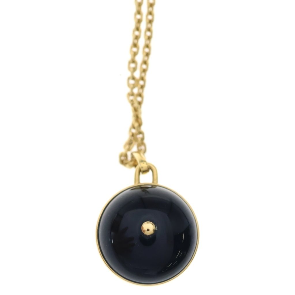 Louis Vuitton Pendentif PM Blossom Diamond Necklace 18k Yellow Gold Black — view 5