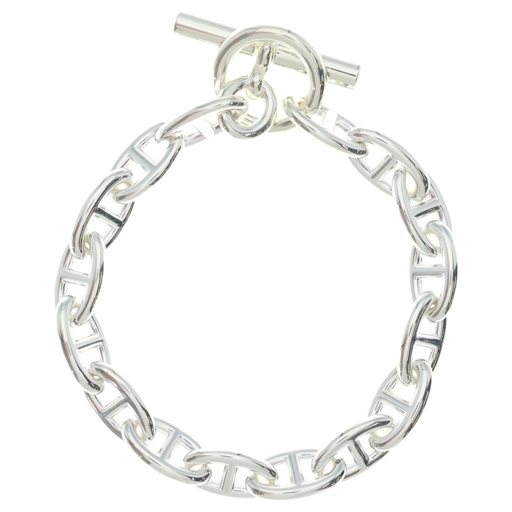 Hermes Chaine D'ancre GM Chain Bracelet Silver — view 2