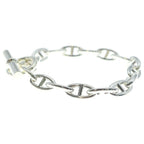Hermes Chaine D'ancre GM Chain Bracelet Silver — view 4
