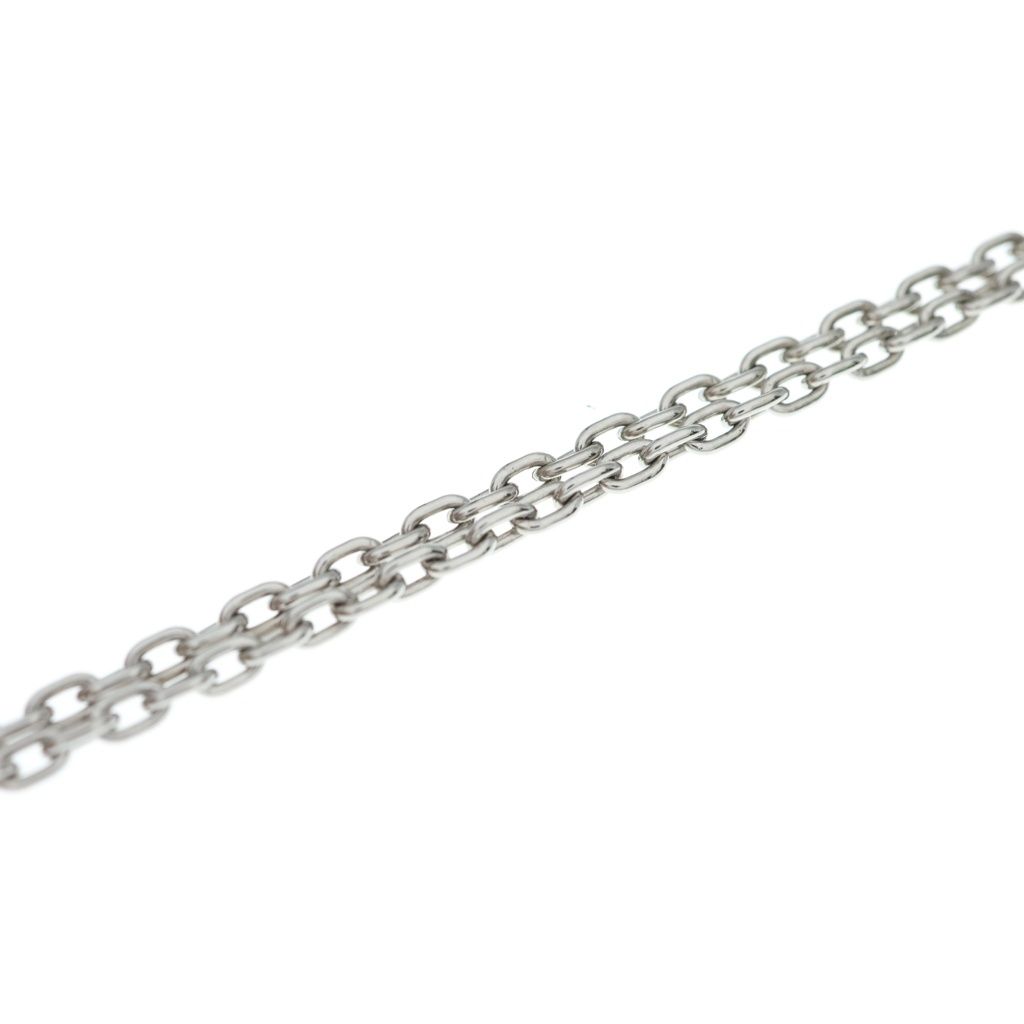 Hermes Cheval Necklace Silver Blue — view 5