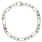 Louis Vuitton Pickpocket Monogram Bracelet Silver