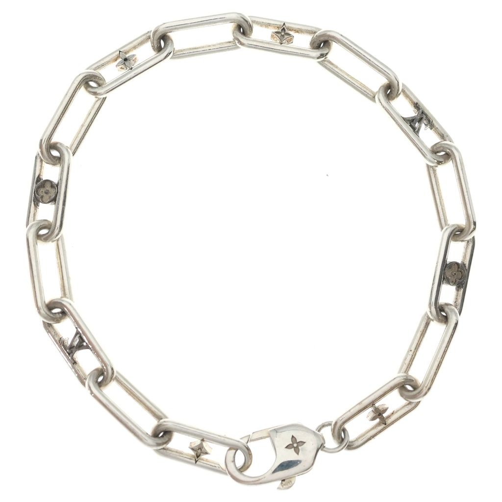 Louis Vuitton Pickpocket Monogram Bracelet Silver — view 2
