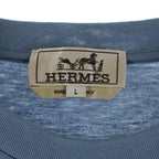 Hermes Short Sleeve Kuru Neck T-Shirt Blue — view 6