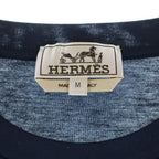 Hermes Short Sleeve Kuru Neck T-Shirt Navy — view 6