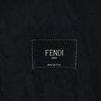 Fendi Logo Patch Short Sleeve Kuru Neck T-Shirt Black — view 4