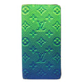 Louis Vuitton Wallet Taurillon I Illusion Portefeuille Brazza Blue Vert