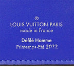 Louis Vuitton Wallet Taurillon I Illusion Portefeuille Brazza Blue Vert — view 7