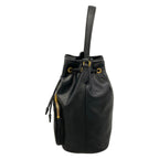 Prada Handbag Duet Black Drawstring Leather — view 4