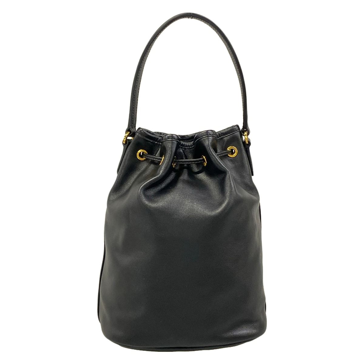 Prada Handbag Duet Black Drawstring Leather — view 3