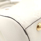 Louis Vuitton Monogram Empreinte Monte New BB Cream 2-Way Shoulder Bag White — view 6