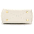 Louis Vuitton Monogram Empreinte Monte New BB Cream 2-Way Shoulder Bag White — view 4
