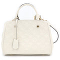 Louis Vuitton Monogram Empreinte Monte New BB Cream 2-Way Shoulder Bag White