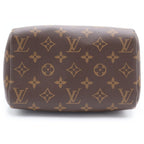 Louis Vuitton Monogram Speedy Chain 20 2-Way Boston Bag Brown Leather Gold — view 4