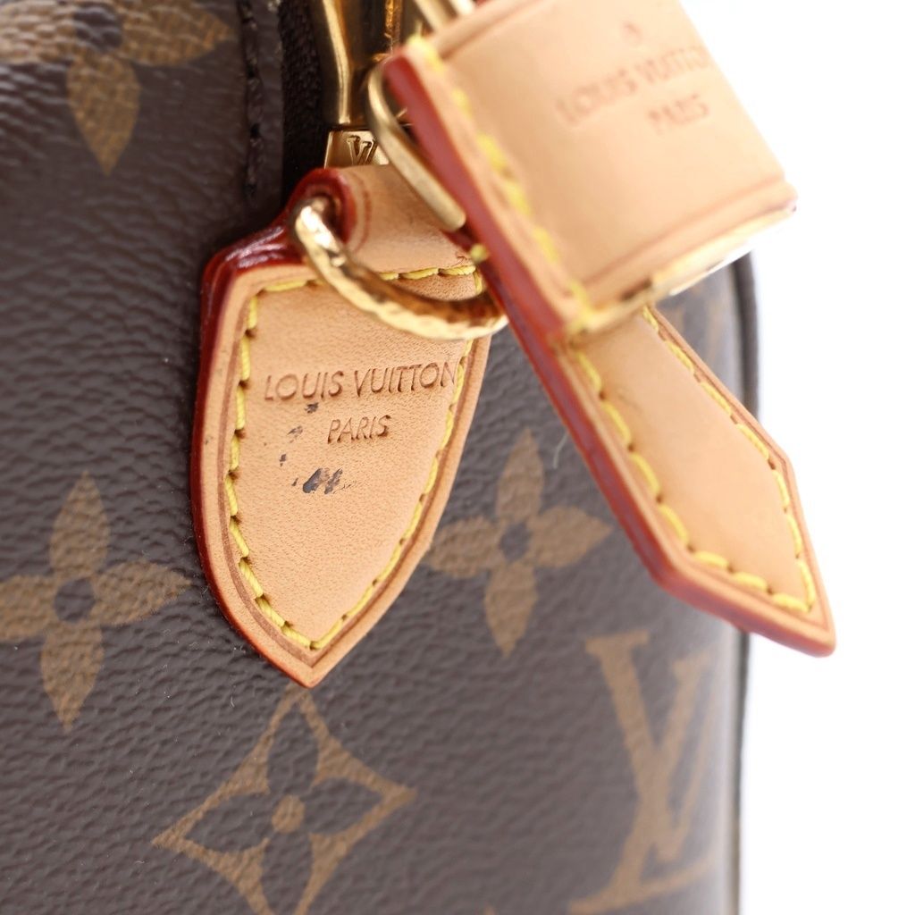 Louis Vuitton Monogram Speedy Chain 20 2-Way Boston Bag Brown Leather Gold — view 6