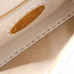 Fendi Peekaboo Selleria Mini 2-Way Shoulder Bag White Leather Gold — view 8