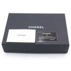 Chanel Quilted Chain Wallet Shoulder Bag Caviar Leather Silver Stand — view 8
