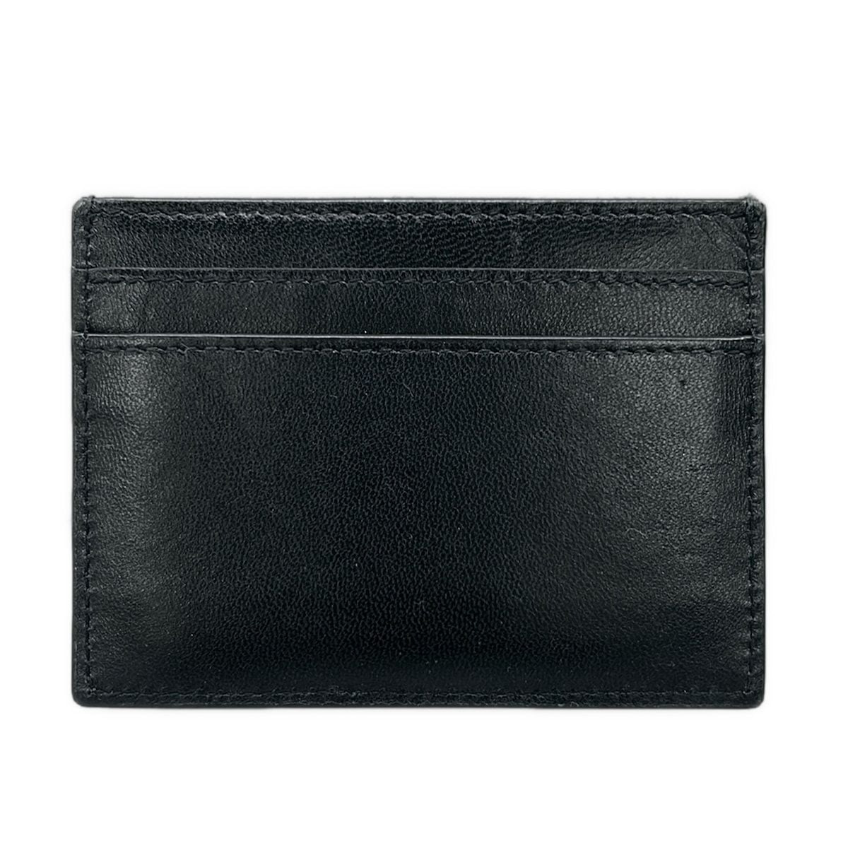 Saint Laurent Paris Card Case Black Gold Silver Leather — view 2