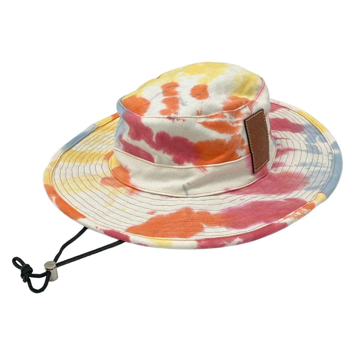 Loewe Hat 57 White Leather