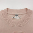 Hermes Knit Lift Cashmere Sweater Long Sleeve Crew Neck Pullover Top Pink — view 6