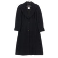 Chanel Coat Tweed Long Coat Jacket A Line Friends Outer Fully Lined Navy