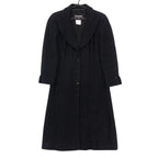 Chanel Coat Tweed Long Coat Jacket A Line Friends Outer Fully Lined Navy
