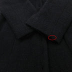 Chanel Coat Tweed Long Coat Jacket A Line Friends Outer Fully Lined Navy — view 8