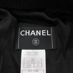 Chanel Coat Tweed Long Coat Jacket A Line Friends Outer Fully Lined Navy — view 5