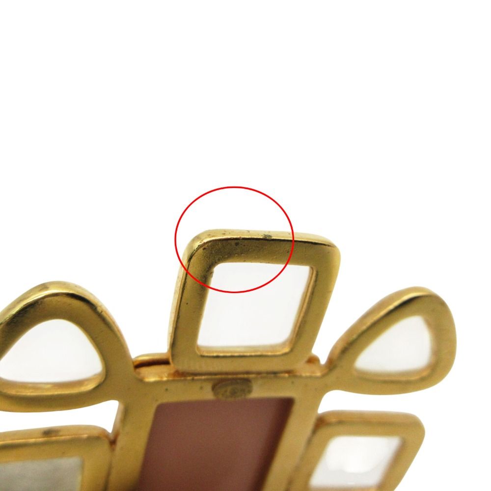 Chanel Bro Gripoix Color Strike CC Logo Pink Brooch — view 7