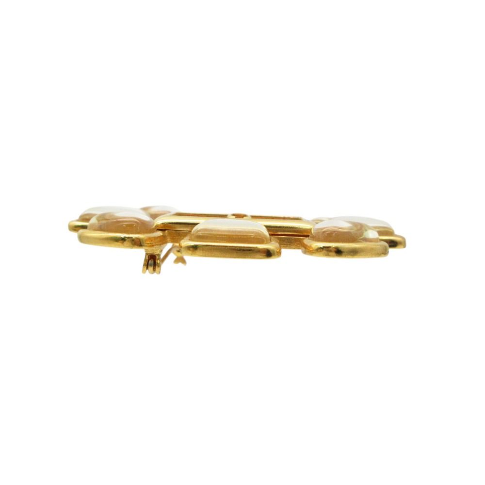 Chanel Bro Gripoix Color Strike CC Logo Pink Brooch — view 3