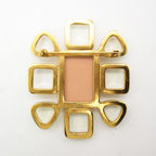 Chanel Bro Gripoix Color Strike CC Logo Pink Brooch — view 2
