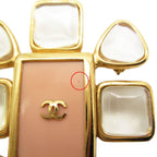 Chanel Bro Gripoix Color Strike CC Logo Pink Brooch — view 8