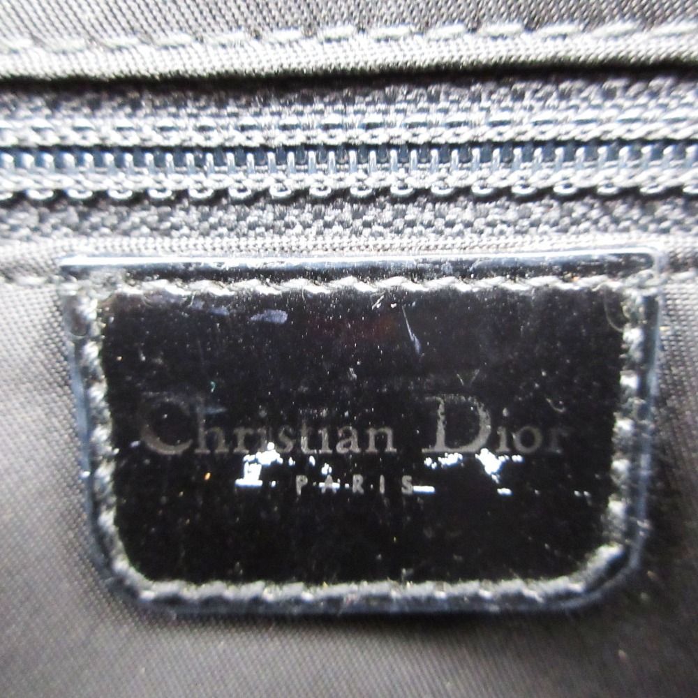 Dior Shoulder Bag Cannage Chain Perforated Leather Denim Black — view 8
