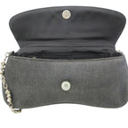Dior Shoulder Bag Cannage Chain Perforated Leather Denim Black — view 7