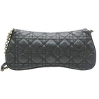 Dior Shoulder Bag Cannage Chain Perforated Leather Denim Black — view 5