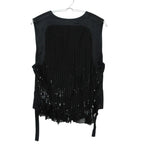 Dior Homme Vest Eddie Era Sequin Contrast Gilet Top Black — view 2