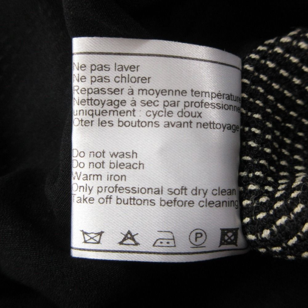 Chanel Jumpsuit Wool Silk CC Logo Jumps All in One Black — view 4