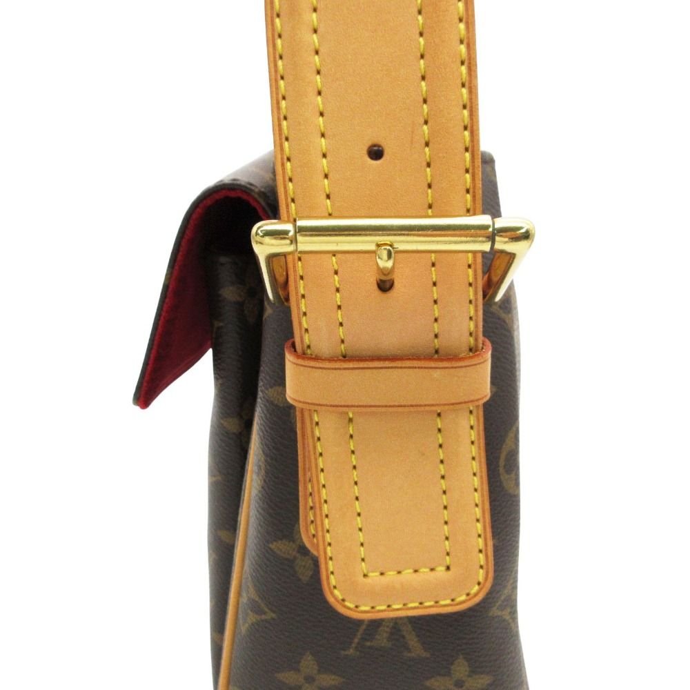 Louis Vuitton Shoulder Bag Monogram Vivacity GM Purse Brown — view 6