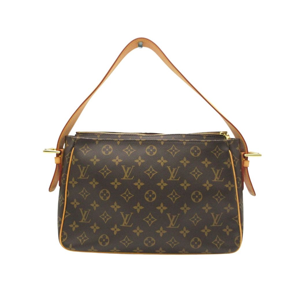 Louis Vuitton Shoulder Bag Monogram Vivacity GM Purse Brown — view 2