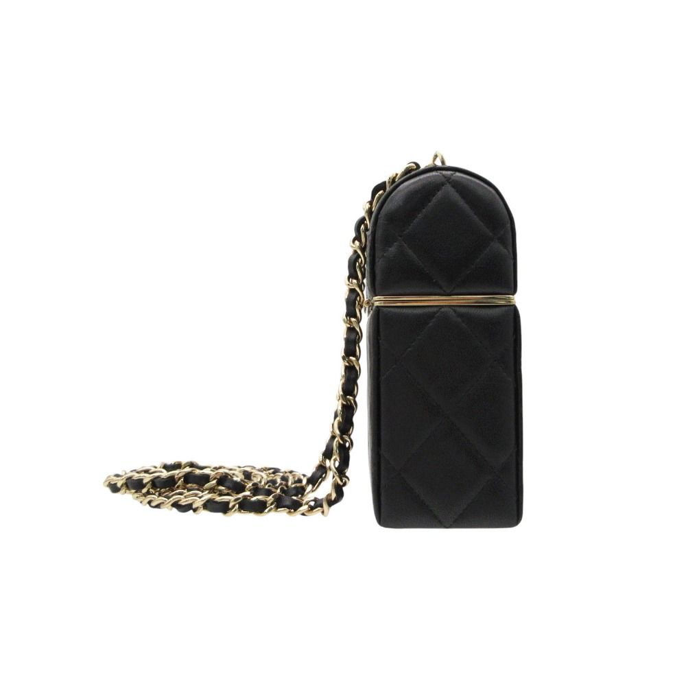 Chanel Shoulder Bag Black GD Lambskin — view 3