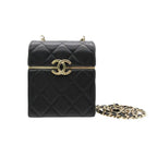 Chanel Shoulder Bag Black GD Lambskin